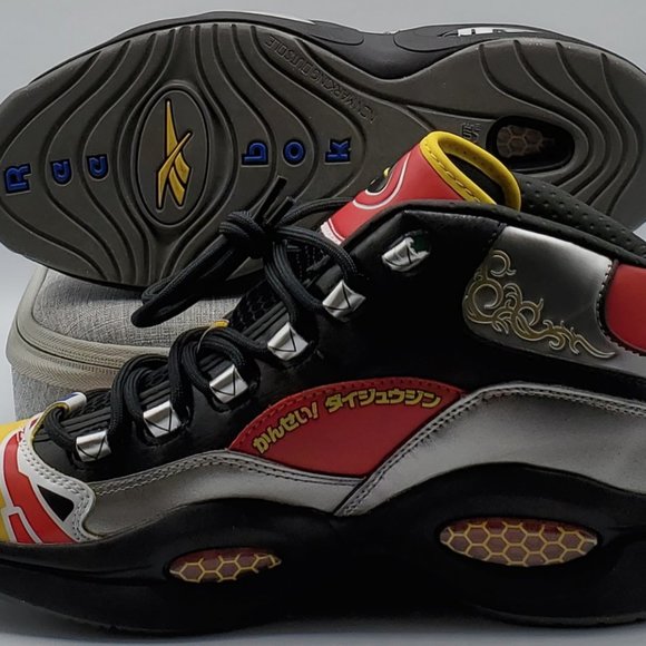 Reebok Question Mid x Power Rangers Megazord Shoes Men's Size 9.5 GY0590 NEW - Picture 4 of 10